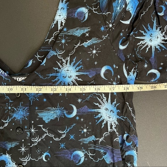 Hot Topic Dress Women XS Moon Sun Stars Celestial T Shirt Goth Grunge J - Picture 6 of 9